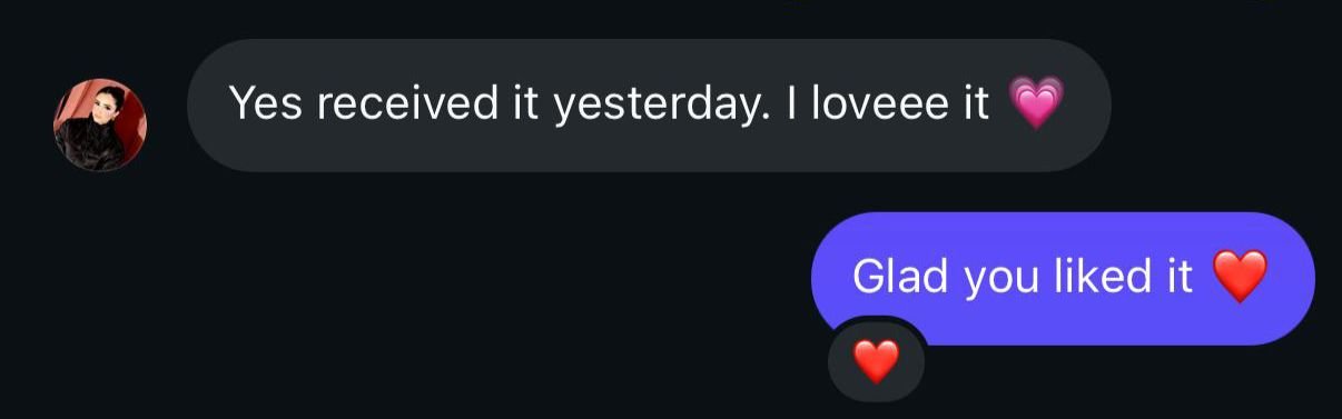 Customer review screenshot