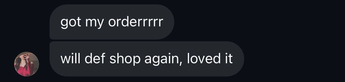 Customer review screenshot