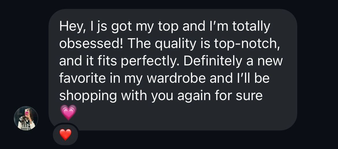 Customer review screenshot