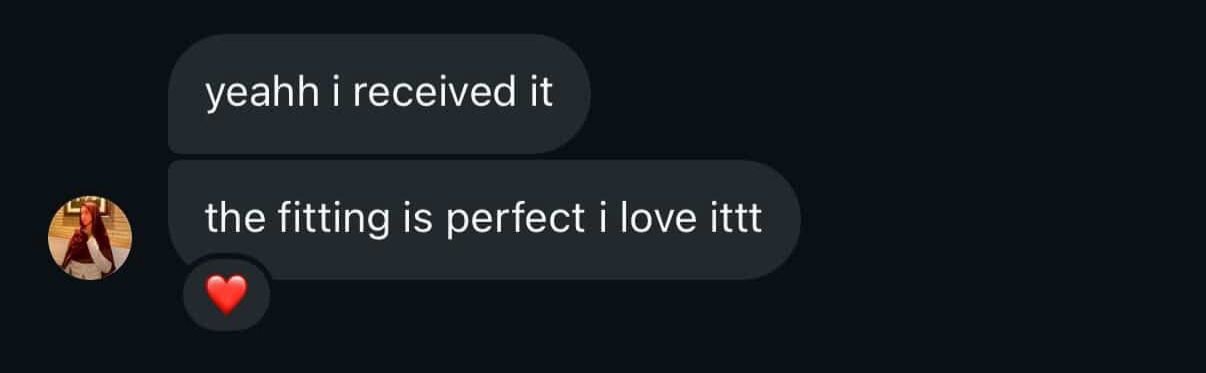 Customer review screenshot