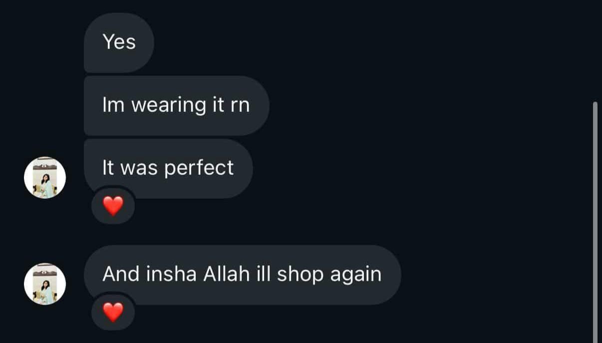 Customer review screenshot